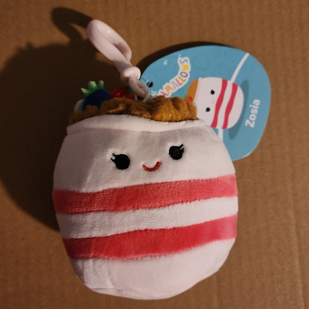 Squishmallow Clip - Zosia the Yogurt Parfait